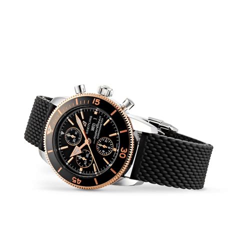 breitling superocean 44 rubber strap|Breitling chronomat rubber strap.